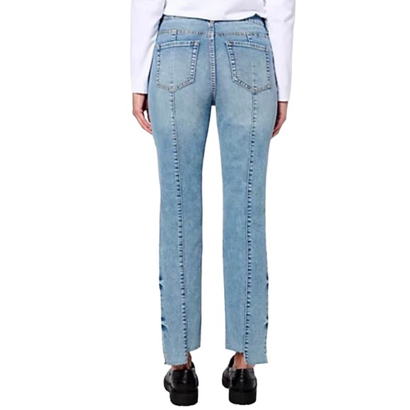 LOGO by Lori Goldstein Tall Straight Leg Denim Jeans NWT SIZE 10 TALL - Picture 2 of 9